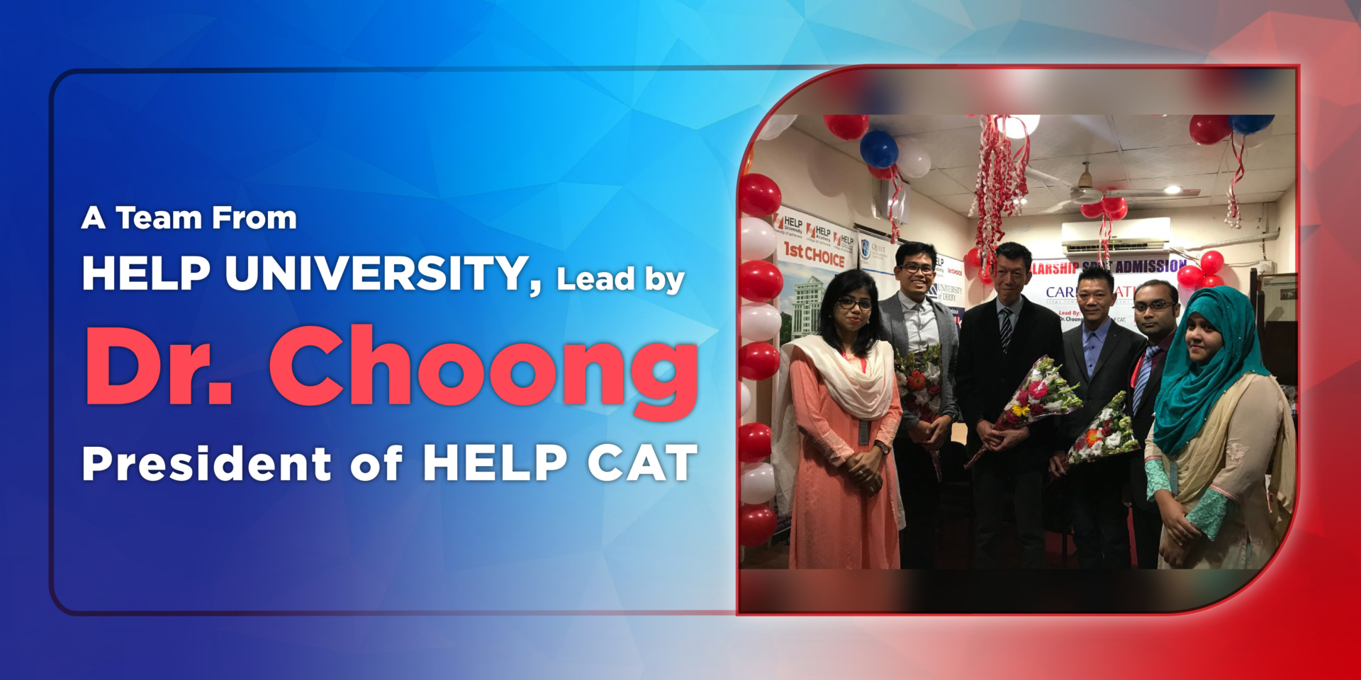 A team from HELP UNIVERSITY, Lead by Dr. Choong, President of HELP CAT