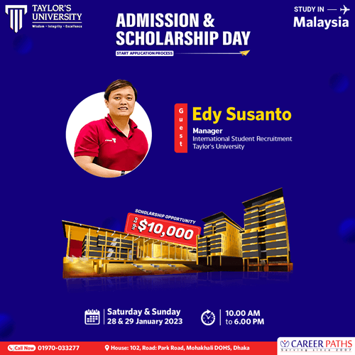 Taylor's University, Malaysia Admission & Scholarship
