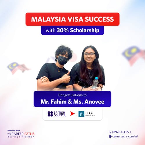 Malaysia student visa Success of Fahim & Anovee