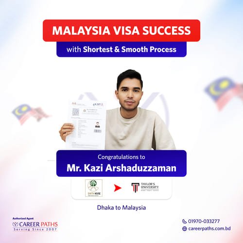 Malaysia student visa Success of Kazi-Arshaduzzaman