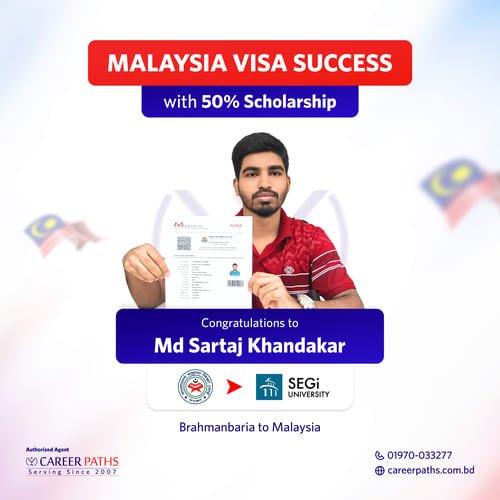 Malaysia student visa Success of Md-Sartaj-Khandakar