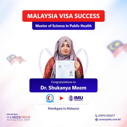 Malaysia student visa Success of Shukanya-Meem
