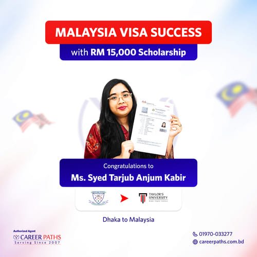 Malaysia student visa Success of Syed-Tarjub-Anjum-Kabir