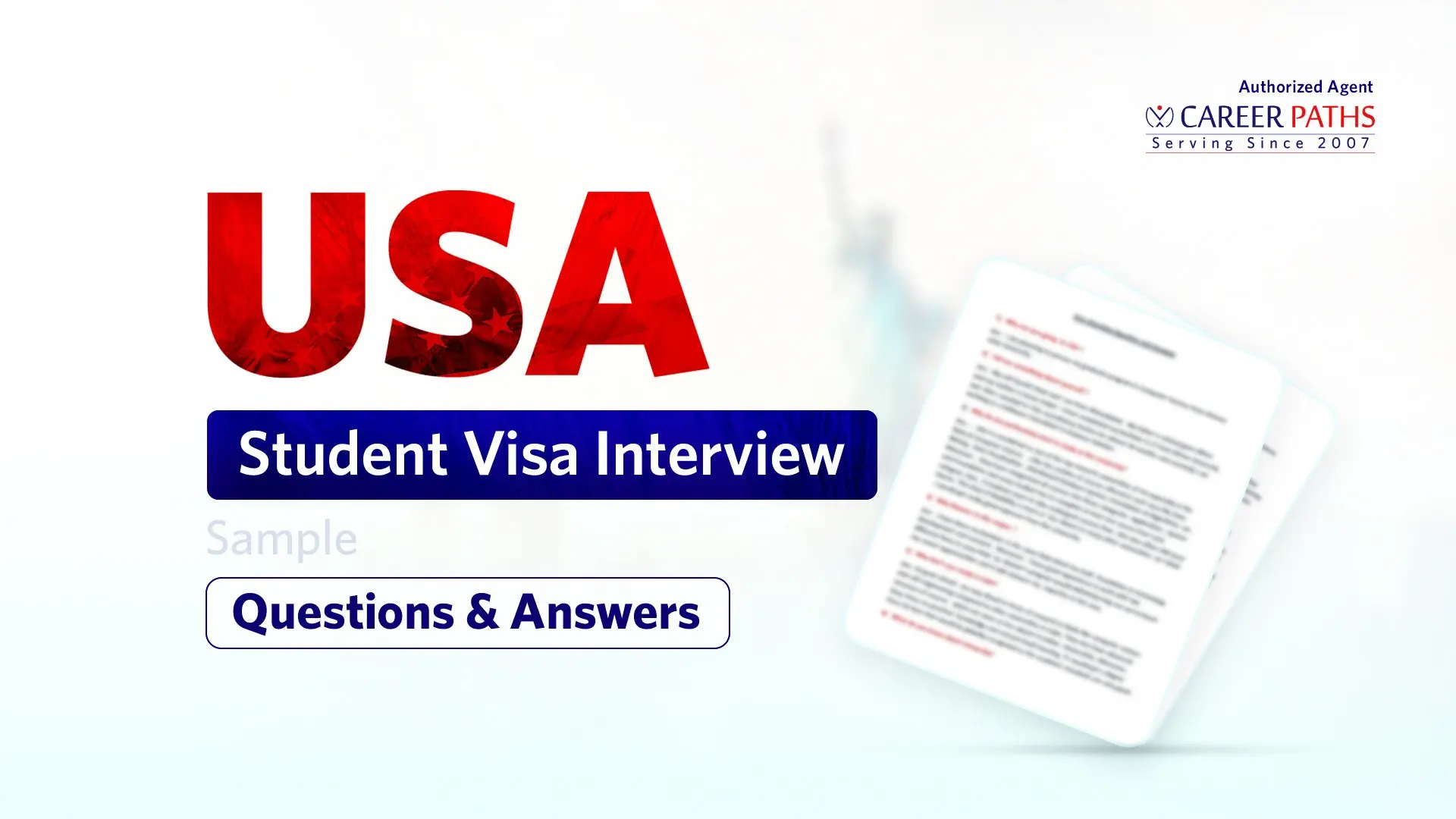 USA student visa interview question and answer tips