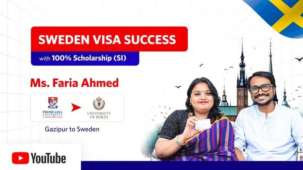 Sweden visa success of Faria Ahmed - Career Paths